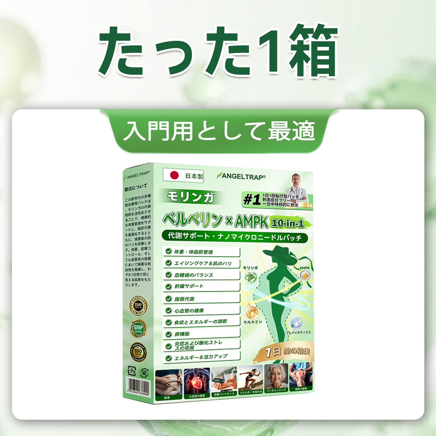 💫公式旗艦店 /ANGELTRAP®＆NAD+ 10-in-1 ナノ強化フォーミュラ — 肥満、肌のたるみ、糖尿病、睡眠時無呼吸症候群、関節の悩み、その他健康上の懸念にアプローチ🛡️